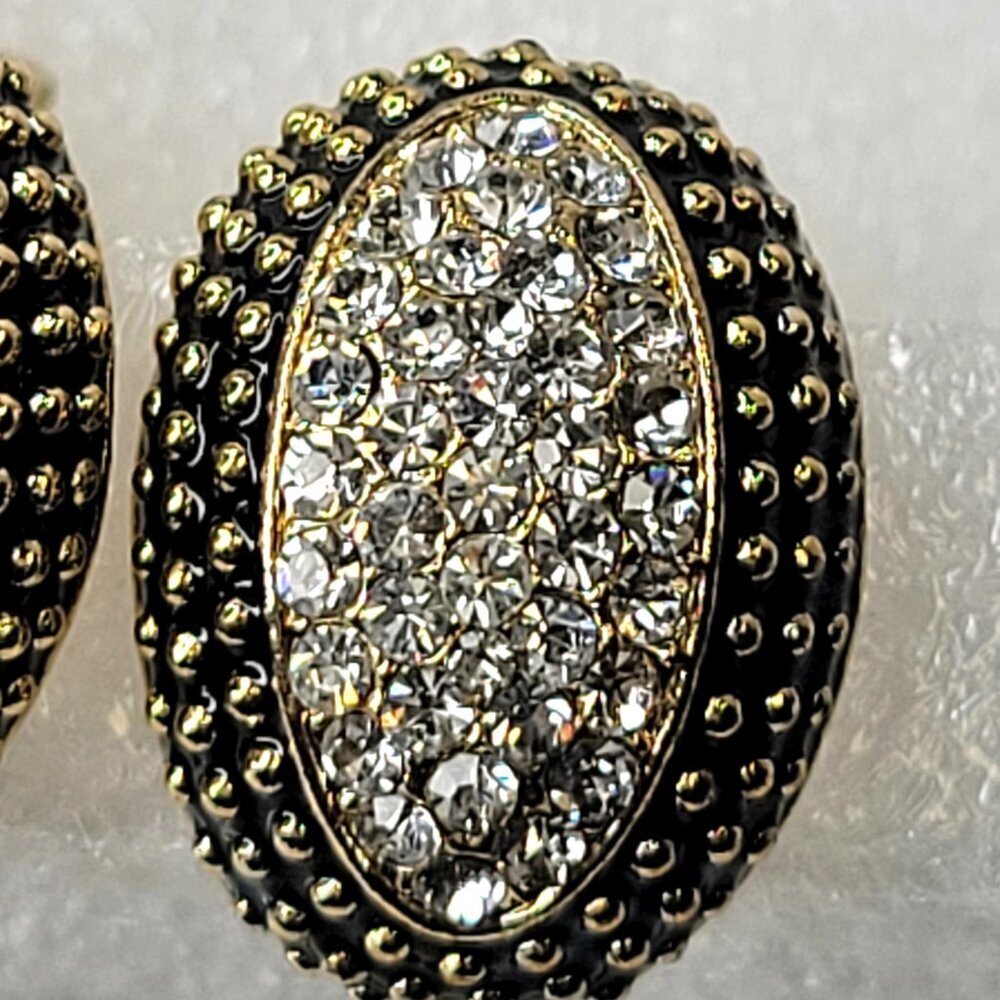 Gold Tone Clip On Earrings - Picture 5 of 7